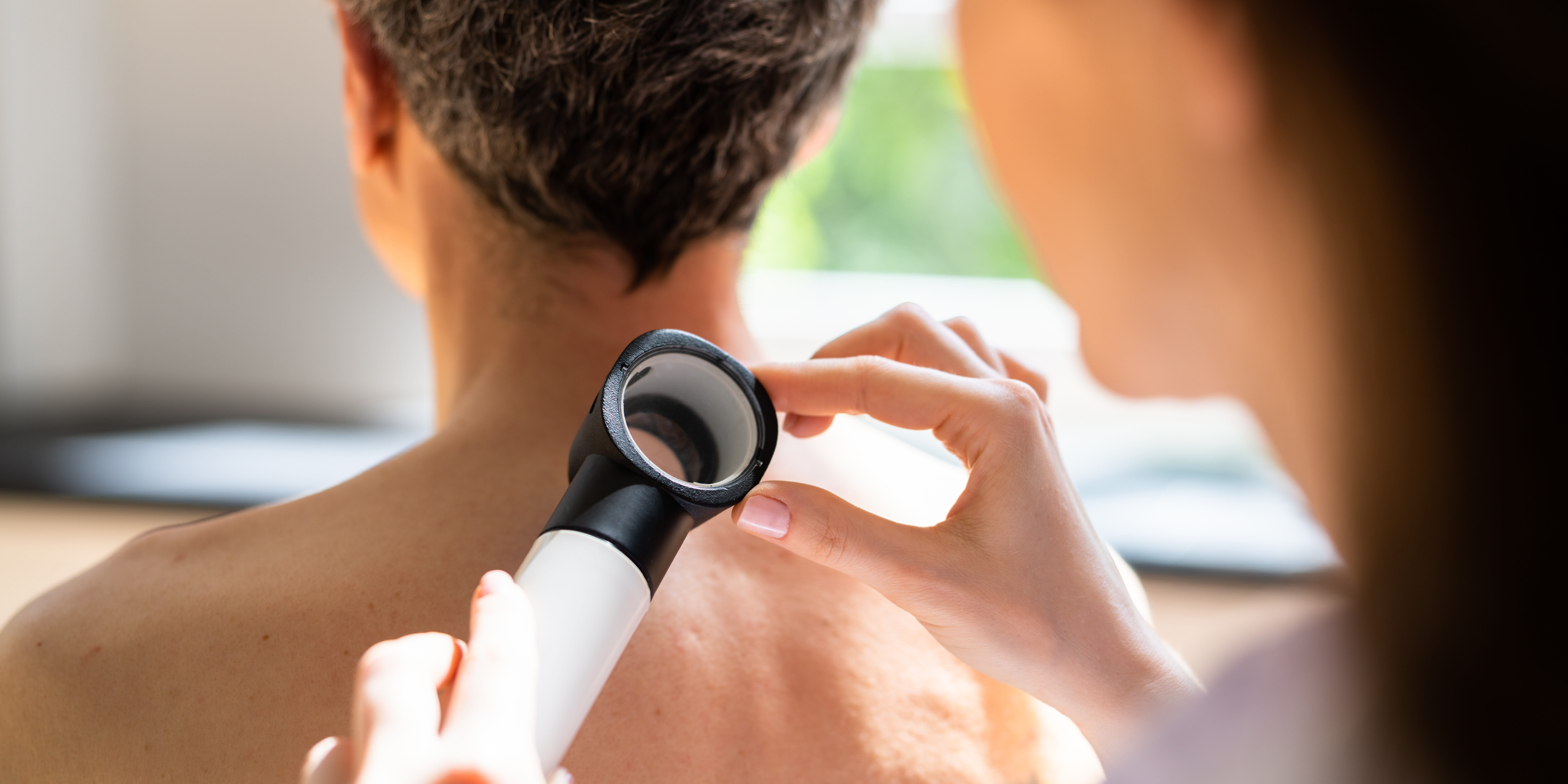 Dermatologist Checking Skin Allergy And Pigment Problems