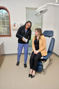 Apex provider with patient